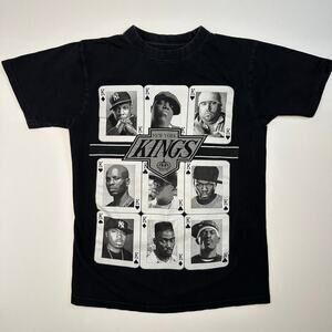 New York Kings Hip Hop Rap Artists Tee in Black